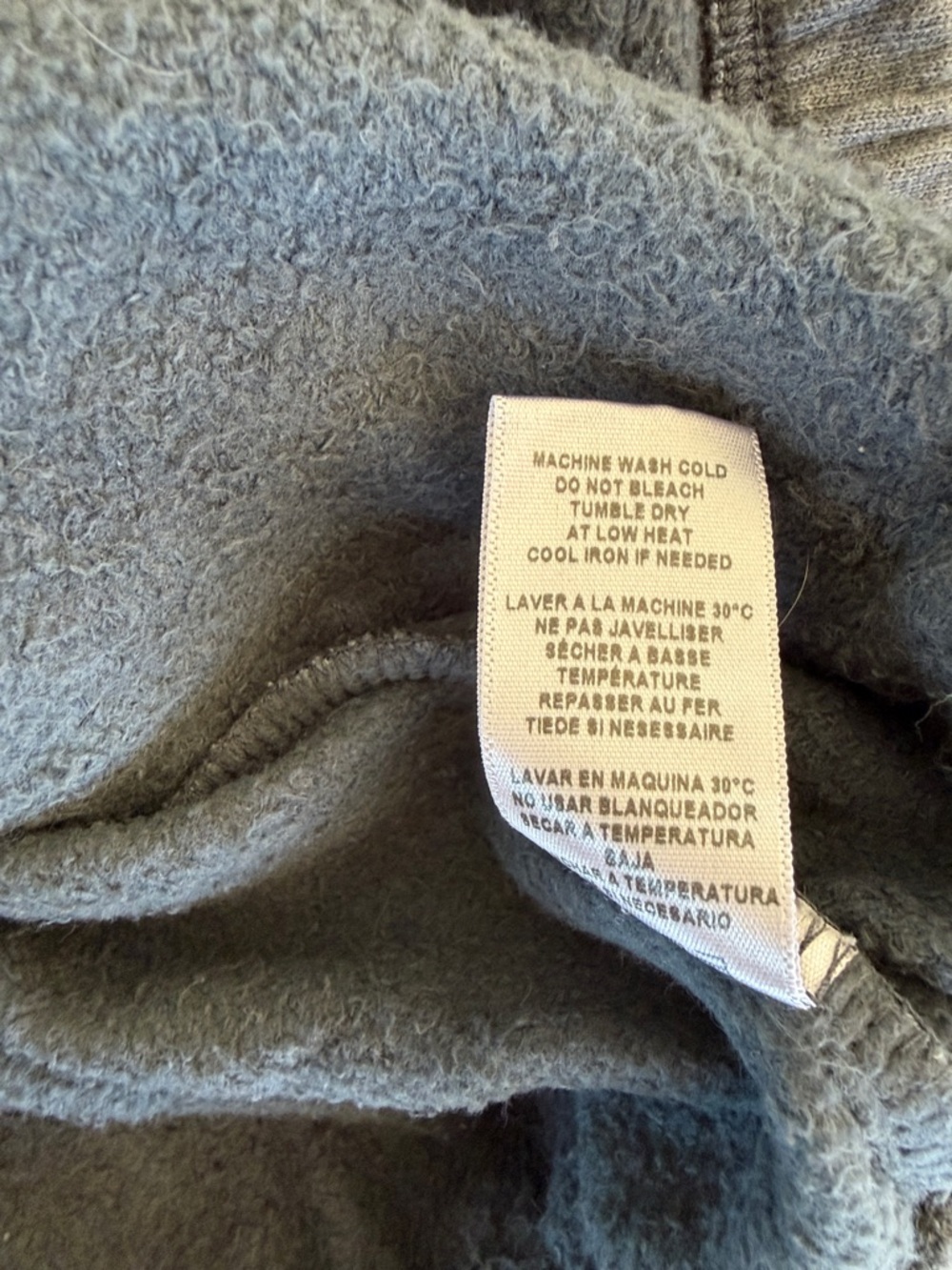 WOMEN'S SUNDRY MIXED MEDIA HALF ZIP POPOVER GREY SWEATSHIRT GORP-CORE PREPPY - Picture 11 of 12